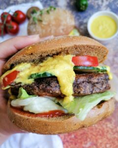 Veggie Burger mit Kidneybohnen-Bratling|