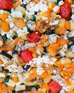 Gnocchi vom Blech mit Gemüse