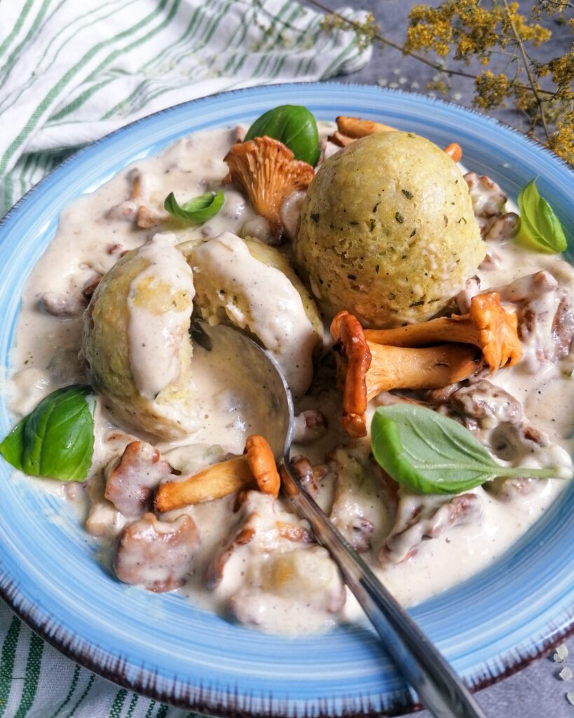 Pfifferling-Rahm-Soße vegetarisch | einfaches Rezept