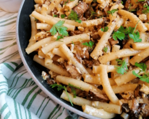 Vegetarische Schinkennudeln