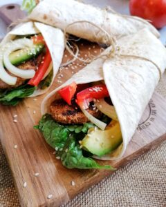 Schneller vegetarischer Wrap