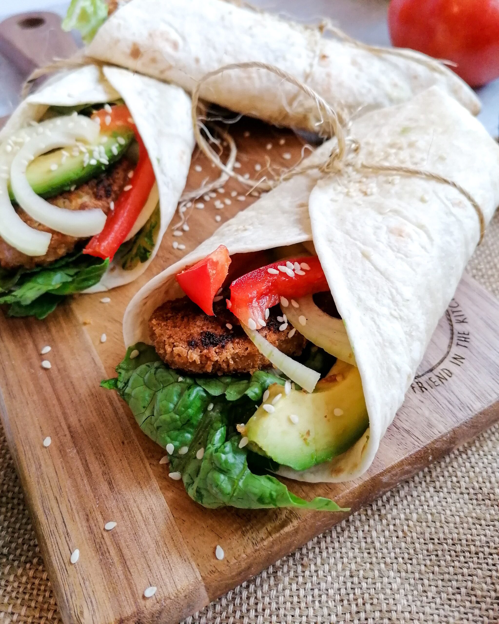 Schneller vegetarischer Wrap