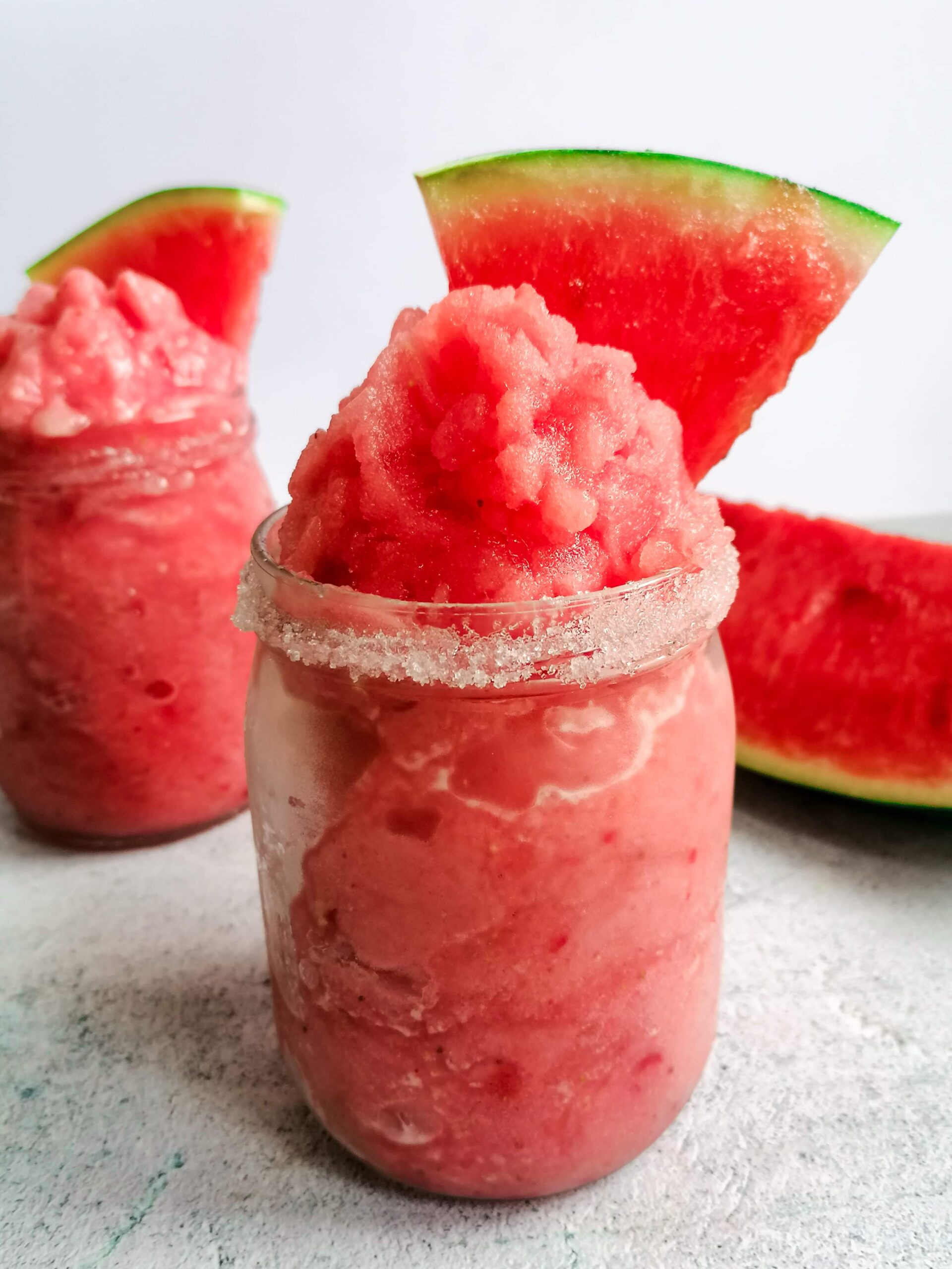 Wassermelonen Erdbeer Smoothie|Wassermelonen Erdbeer Slush