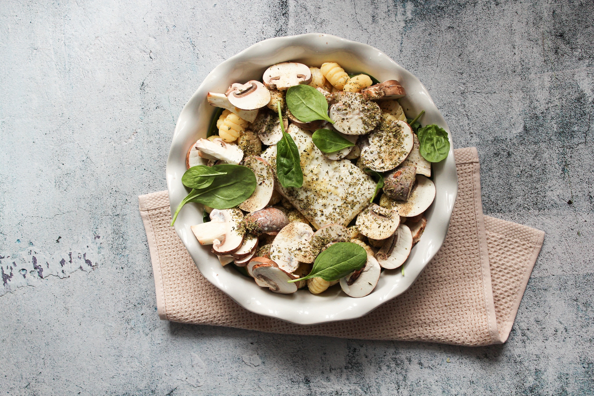 Gnocchi mit Spinat Sahne Soße