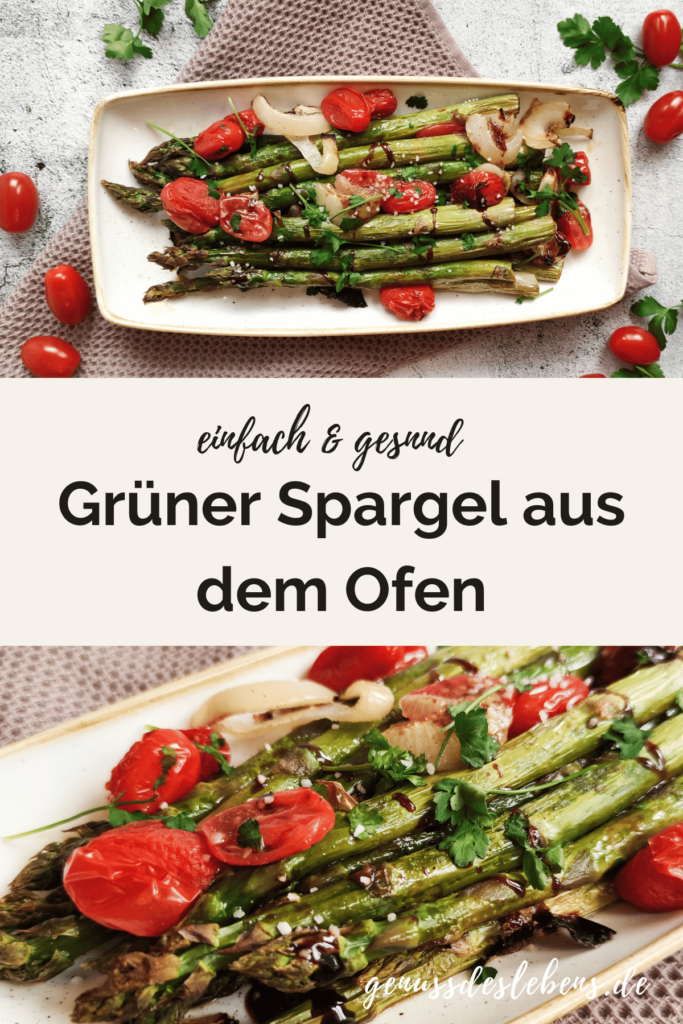 Grüner Spargel Backofen