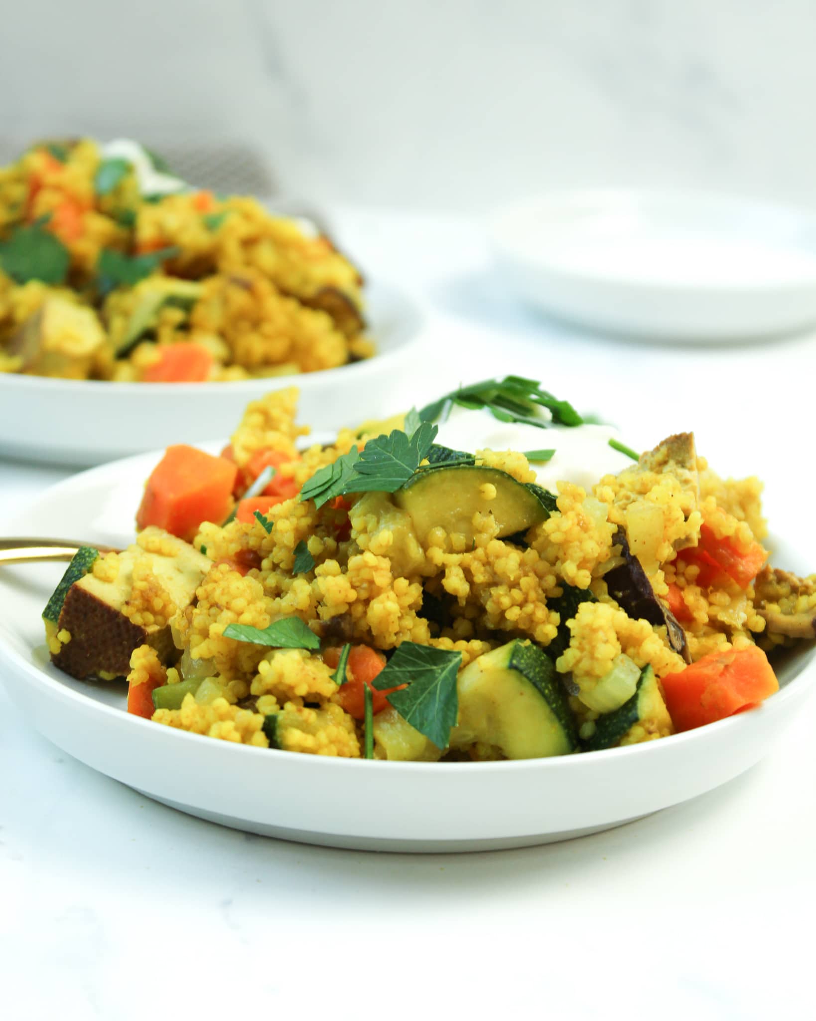 Hirsepfanne mit Gemüse