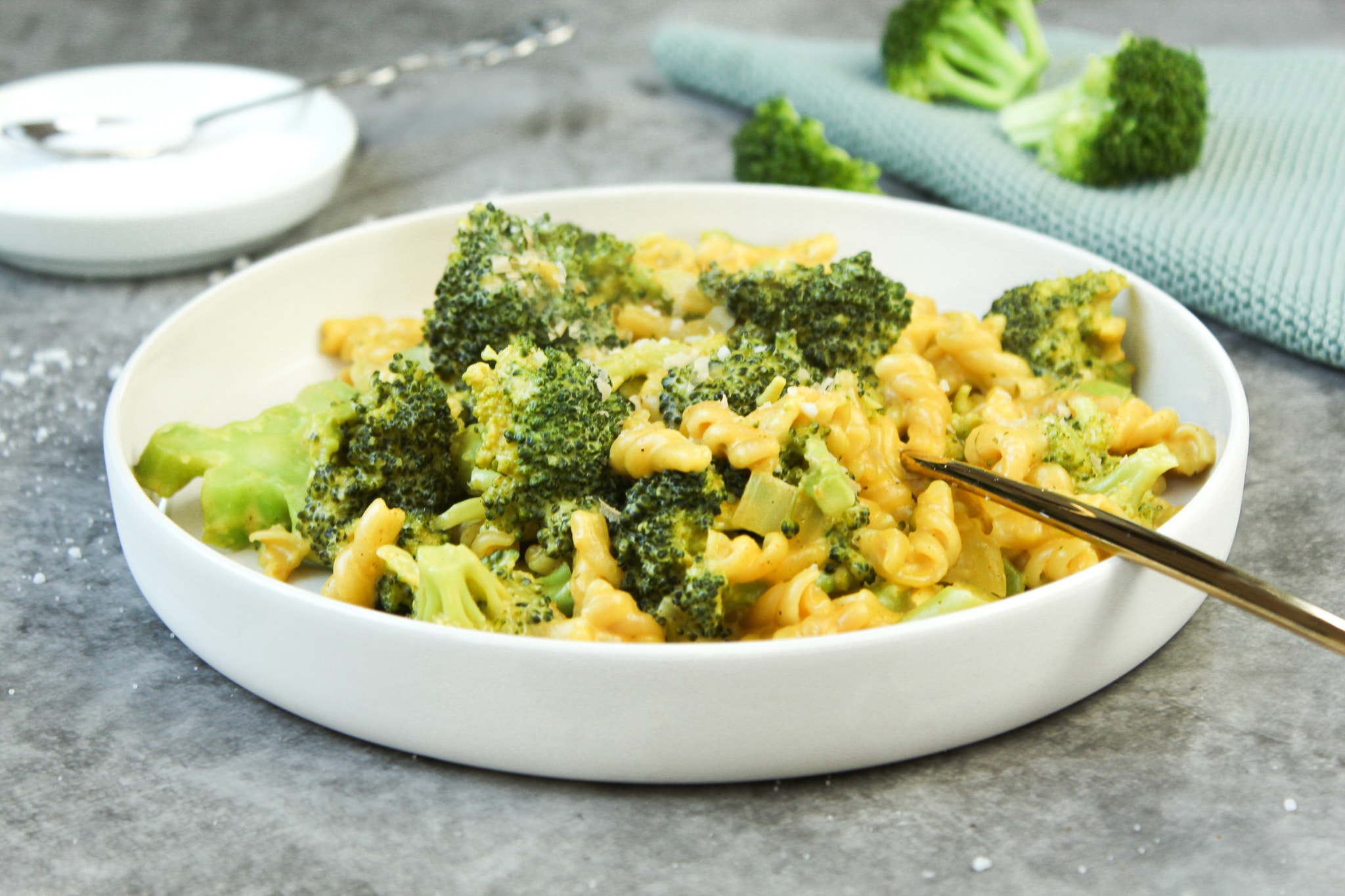 Zusehen ist eine Pasta mit Brokkoli-Sahne-Soße