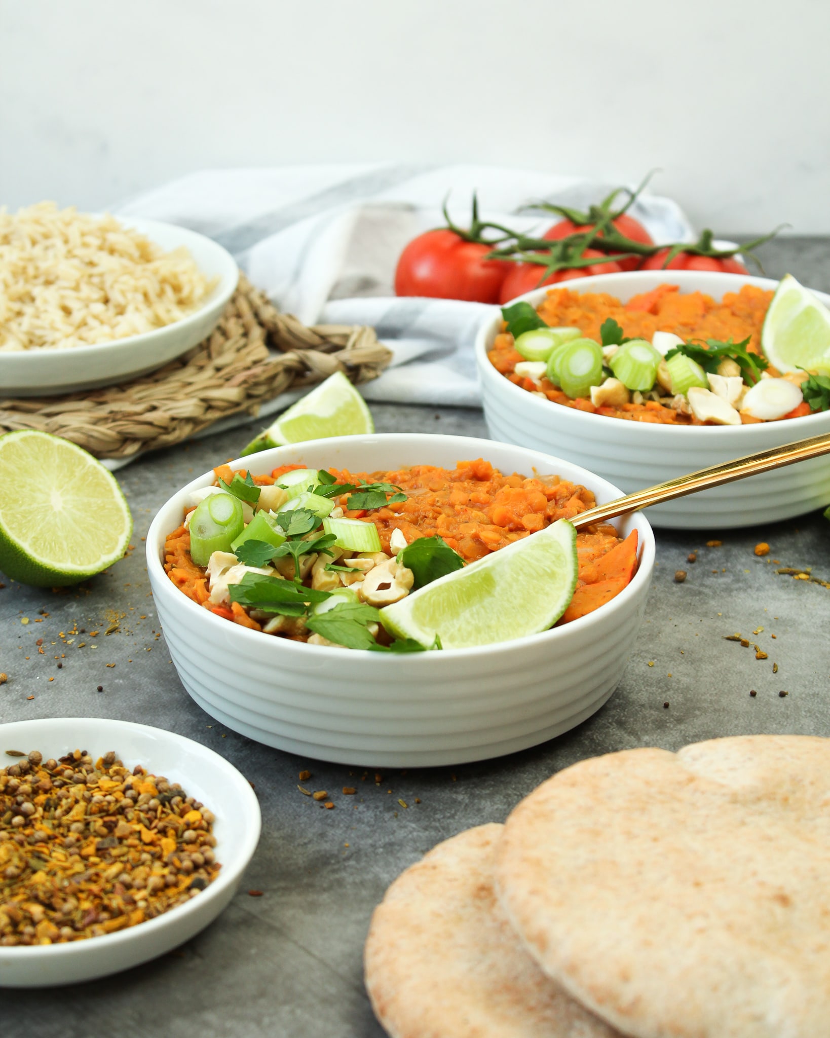 Rote Linsencurry mit Kokosmilch