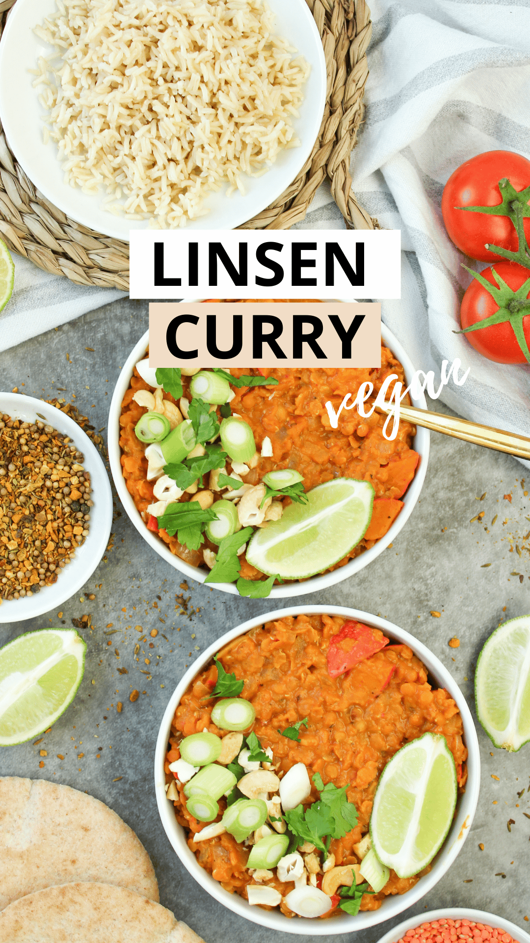 Rote Linsencurry vegan