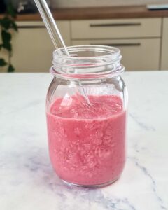 High Protein Himbeer Smoothie|Himbeer Quark Smoothie|Zutaten Himbeeren Smoothie|Himbeer Quark Smoothie High Protein