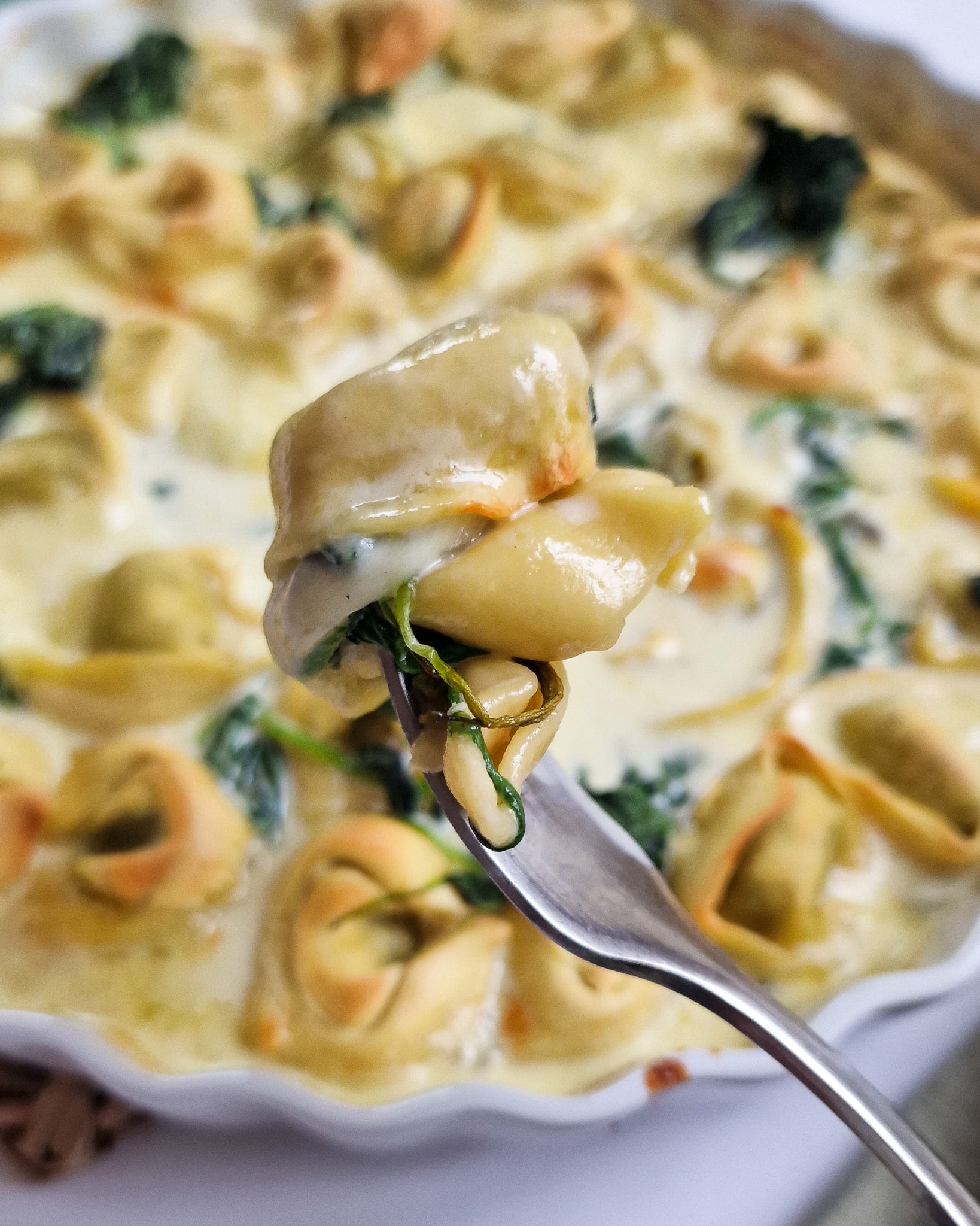 Tortellini Spinat Auflauf