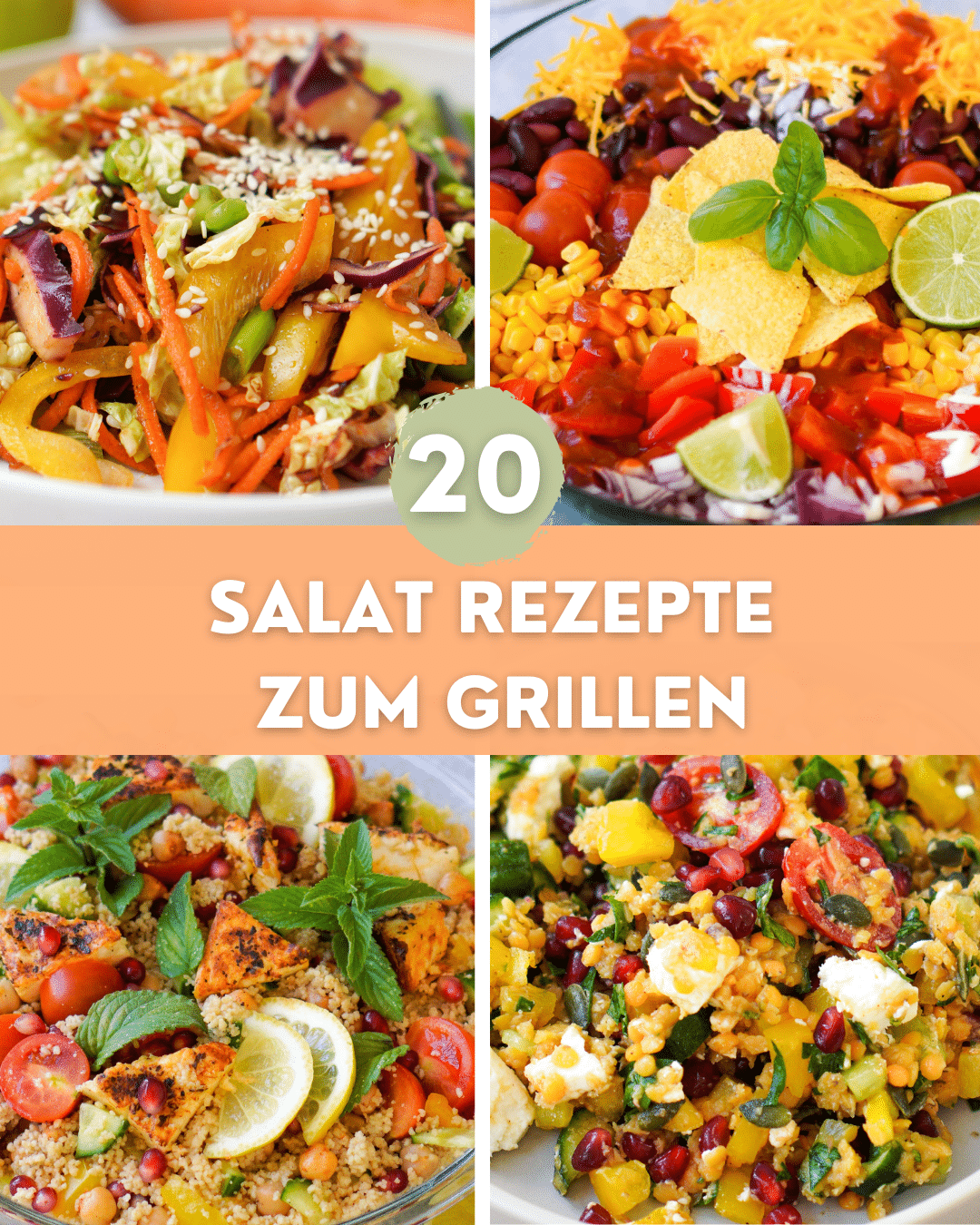 Vegetarische Salate zum Grillen
