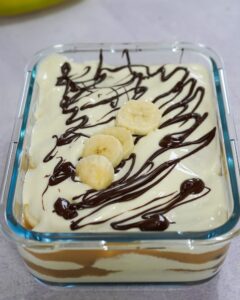Gesundes Banana-Split Dessert zum Abnehmen